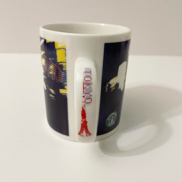 2008 Starbucks Night City Lights Design Tokyo Japan 12 oz Mug - Picture 2 of 16